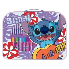 Набор для рисования в чемодане Stitch, 34 предмета